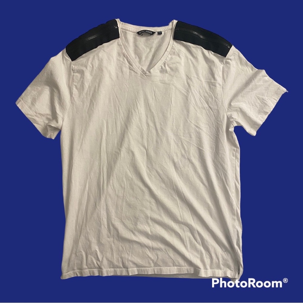 NWOT: Antony Morato XXL cotton top with zippers on sleeves